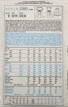 Load image into Gallery viewer, 1990’s Vintage Sewing Pattern: Style 2260