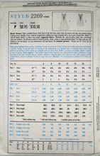 Load image into Gallery viewer, 1993 Vintage Sewing Pattern: Style 2269
