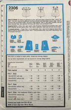 Load image into Gallery viewer, 1978 Vintage Sewing Pattern: Style 2306