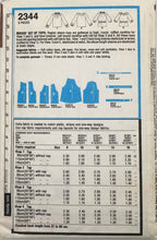 Load image into Gallery viewer, 1978 Vintage Sewing Pattern: Style 2344