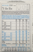 Load image into Gallery viewer, 1990’s Vintage Sewing Pattern: Style 2381