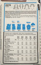 Load image into Gallery viewer, 1979 Vintage Sewing Pattern: Style 2579