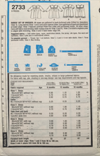 Load image into Gallery viewer, 1984 Vintage Sewing Pattern: Style 2733
