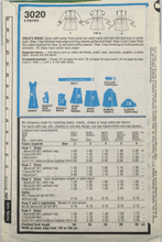 Load image into Gallery viewer, 1980 Vintage Sewing Pattern: Style 3020