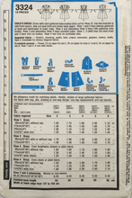 Load image into Gallery viewer, 1981 Vintage Sewing Pattern: Style 3324