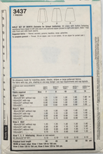 Load image into Gallery viewer, 1984 Vintage Sewing Pattern: Style 3437