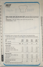 Load image into Gallery viewer, 1982 Vintage Sewing Pattern: Style 3637