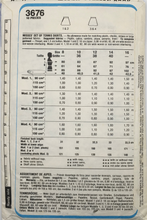 Load image into Gallery viewer, 1982 Vintage Sewing Pattern: Style 3676