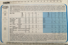 Load image into Gallery viewer, 1985 Vintage Sewing Pattern: Style 4190