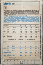 Load image into Gallery viewer, 1985 Vintage Sewing Pattern: Style 4341