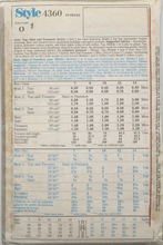 Load image into Gallery viewer, 1985 Vintage Sewing Pattern: Style 4360