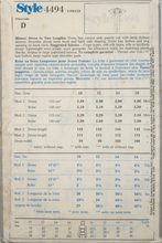 Load image into Gallery viewer, 1985 Vintage Sewing Pattern: Style 4494