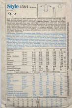 Load image into Gallery viewer, 1986 Vintage Sewing Pattern: Style 4564