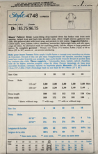 Load image into Gallery viewer, 1986 Vintage Sewing Pattern: Style 4748