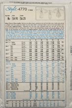 Load image into Gallery viewer, 1986 Vintage Sewing Pattern: Style 4770