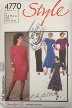 Load image into Gallery viewer, 1986 Vintage Sewing Pattern: Style 4770