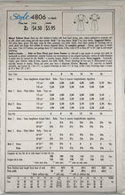 Load image into Gallery viewer, 1986 Vintage Sewing Pattern: Style 4806