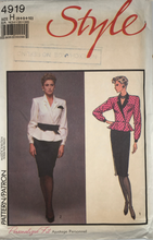Load image into Gallery viewer, 1986 Vintage Sewing Patten: Style 4919