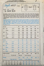Load image into Gallery viewer, 1986 Vintage Sewing Pattern: Style 4927