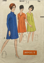 Load image into Gallery viewer, 1960's Vintage Sewing Pattern: Weigel’s 2809