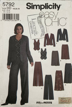 Load image into Gallery viewer, 2002 Sewing Pattern: Simplicity 5792