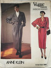 Load image into Gallery viewer, 1980's Vintage Sewing Pattern: Vogue 1461