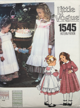 Load image into Gallery viewer, 1985 Vintage Sewing Pattern: Little Vogue 1545