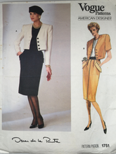 Load image into Gallery viewer, 1986 Vintage Sewing Pattern: Vogue 1751