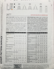 Load image into Gallery viewer, 1997 Vintage Sewing Pattern: Vogue 2077