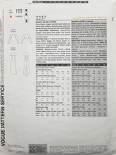Load image into Gallery viewer, 2001 Sewing Pattern: Vogue 2237