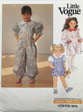 Load image into Gallery viewer, 1989 Vintage Sewing Pattern: Little Vogue 2273