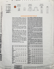Load image into Gallery viewer, 1990 Vintage Sewing Pattern: Vogue 2521