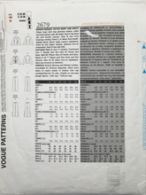 Load image into Gallery viewer, 2002 Sewing Pattern: Vogue  2679