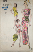 Load image into Gallery viewer, 1960's Sewing Pattern: Vogue 5848
