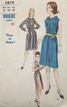 Load image into Gallery viewer, 1963 Vintage Sewing Pattern: Vogue  5879