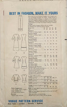 Load image into Gallery viewer, 1965 Vintage Sewing Pattern: Vogue 6470