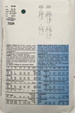 Load image into Gallery viewer, 1989 Vintage Sewing Pattern: Vogue 7534