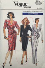 Load image into Gallery viewer, 1989 Vintage Sewing Pattern: Vogue 7534