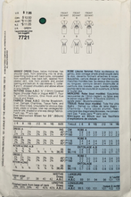 Load image into Gallery viewer, 1990 Vintage Sewing Pattern: Vogue 7721