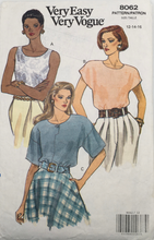 Load image into Gallery viewer, 1990 Vintage Sewing Pattern: Vogue  8062