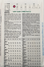 Load image into Gallery viewer, 1990’s Vintage Sewing Pattern: Vogue 8500