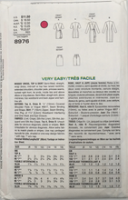 Load image into Gallery viewer, 1994 Vintage Sewing Pattern: Vogue 8976