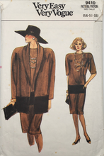 Load image into Gallery viewer, 1985 Vintage Sewing Pattern: Vogue 9410