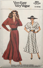 Load image into Gallery viewer, 1980's Vintage Sewing Pattern: Vogue 9801