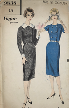 Load image into Gallery viewer, 1950's Vintage Sewing Pattern: Vogue 9838