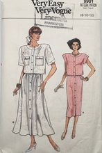 Load image into Gallery viewer, 1987 Vintage Sewing Pattern: Vogue 9901
