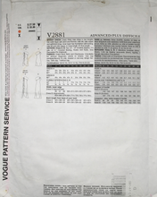 Load image into Gallery viewer, 2005 Sewing Pattern: Vogue V2881