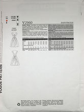Load image into Gallery viewer, 1950’s Reproduction Sewing Pattern: Vogue V2960