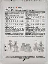 Load image into Gallery viewer, 1950’s Reproduction Sewing Pattern: Vogue V8729