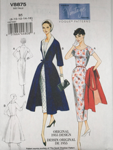 Load image into Gallery viewer, 1950’s Reproduction Sewing Pattern: Vogue V8875
